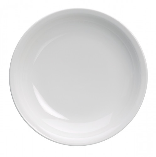 Assiette plate Roma porcelaine blanche D 26 cm