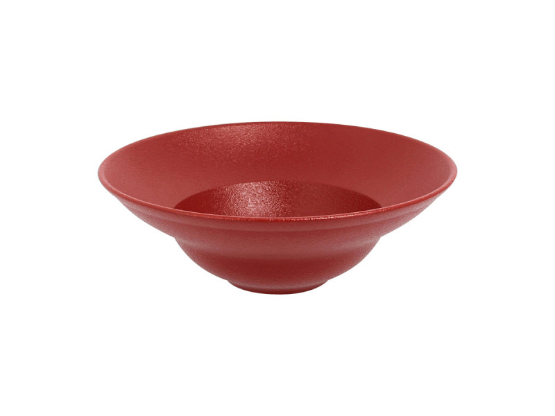 Assiette extra creuse rond rouge porcelaine vitrifiée Ø 26 cm Neo Fusion Rak