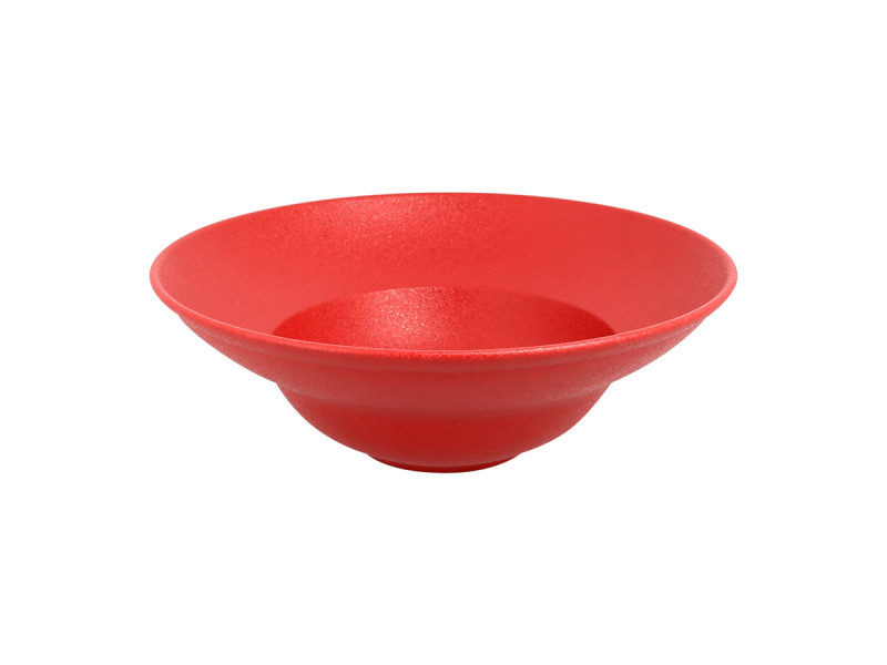 Assiette extra creuse rond rouge porcelaine vitrifiée Ø 26 cm Neo Fusion Rak