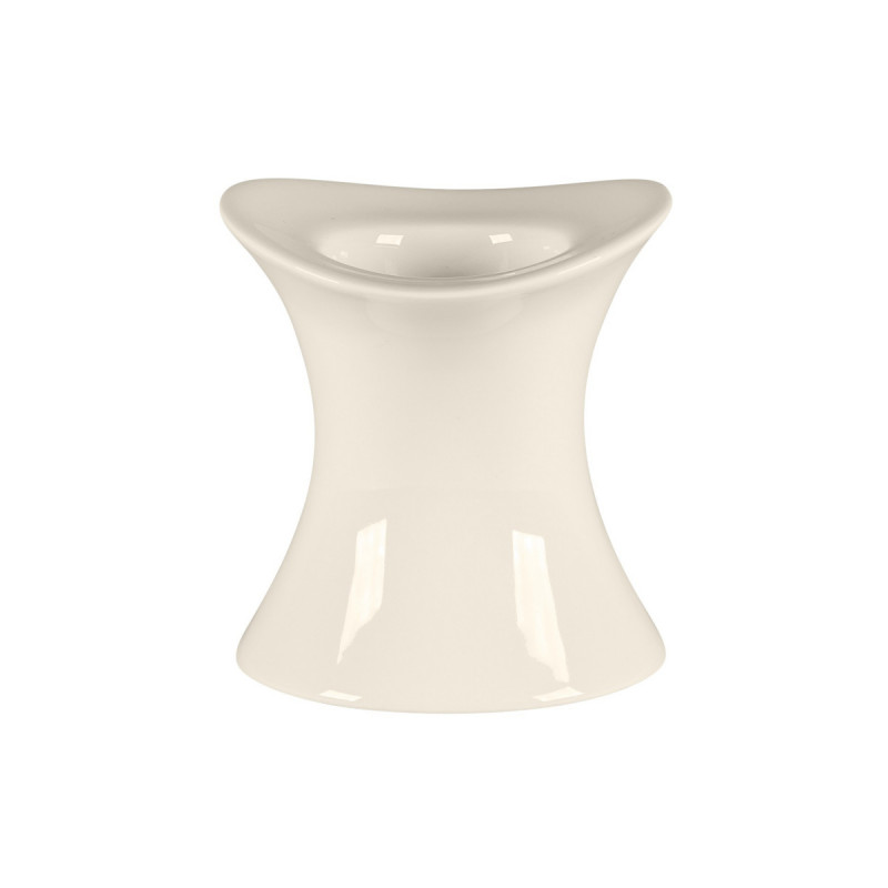 Coquetier rond ivoire porcelaine bone china Ø 8 cm Bravura Rak