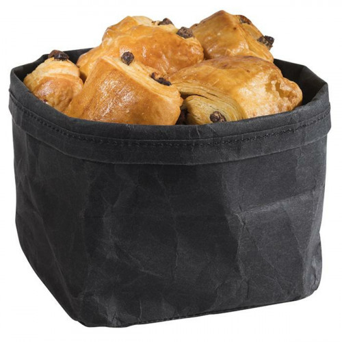 Corbeille à pain noir 11,5x11,5x12 cm Aps