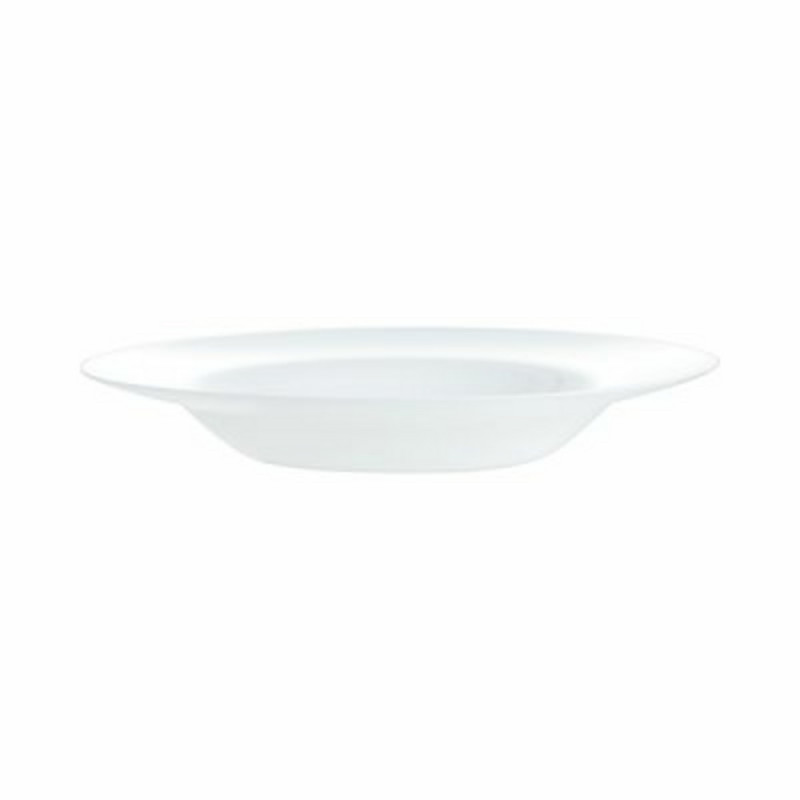 Assiette à risotto rond blanc verre opal Ø 29 cm Evolutions Arcoroc