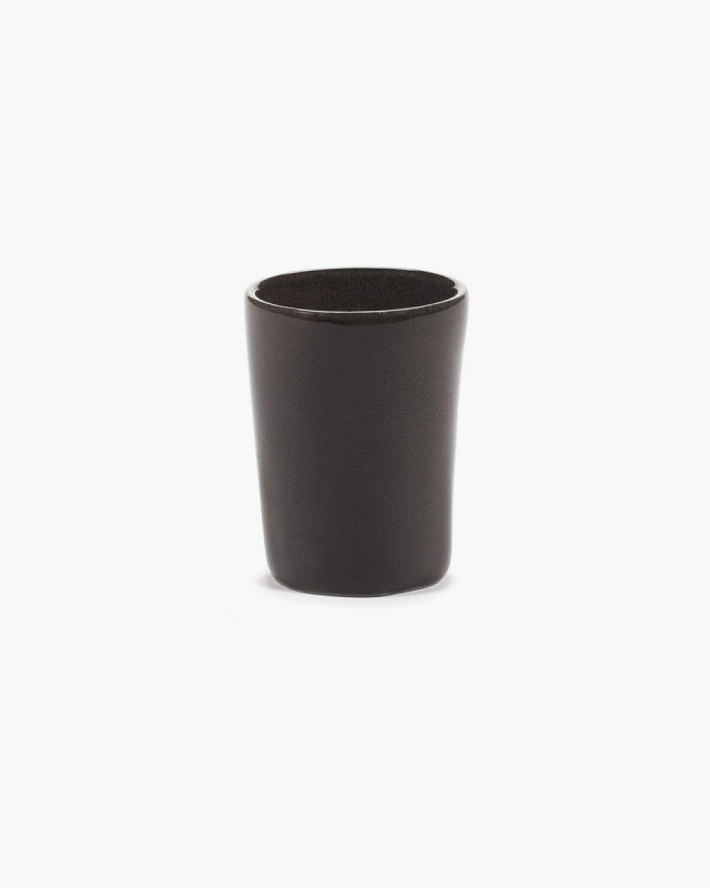 Tasse à espresso rond ébène grès 7 cl 5 cm La Mère Serax